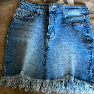 Black Label Denim Skirt